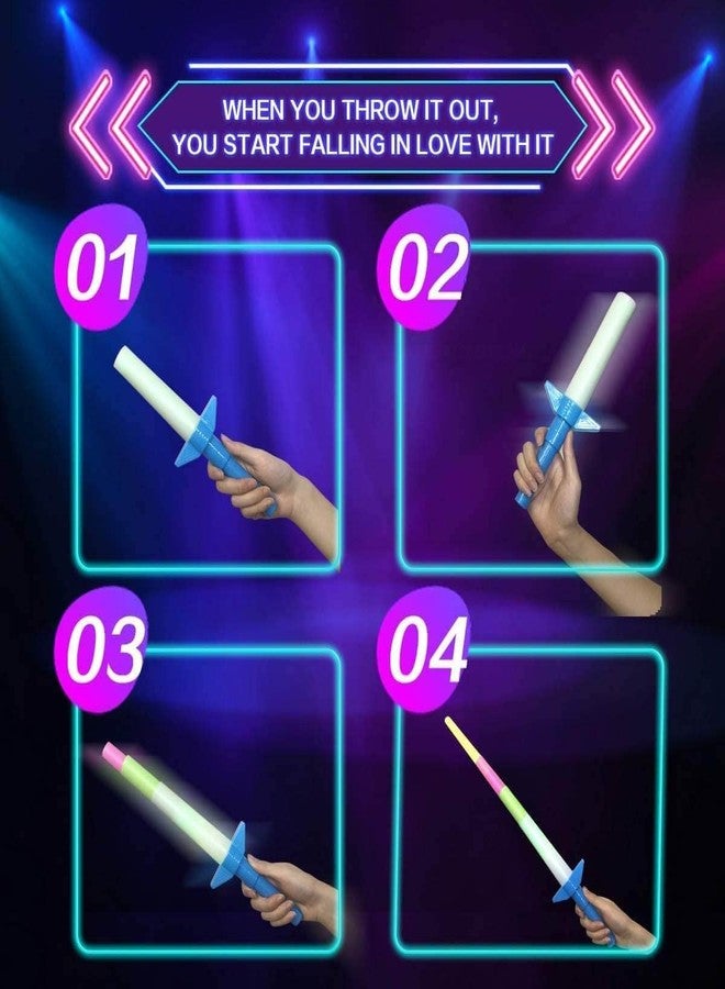 uneeke shape Glowing Sword, Flashing Expandable Laser Lightsaber, Talwar Toy for Kids Role Play (1 PC) - Image 3